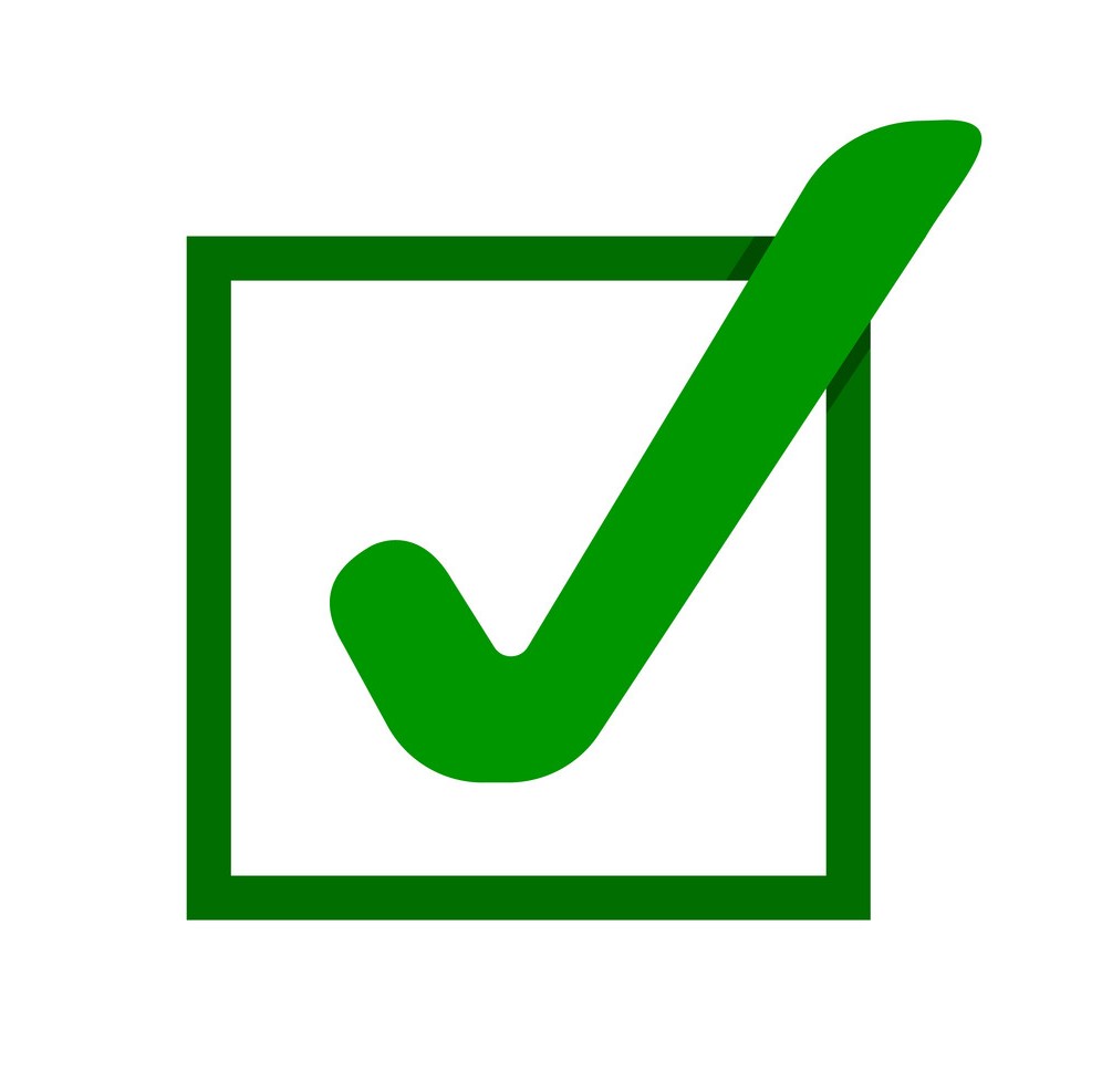green tick